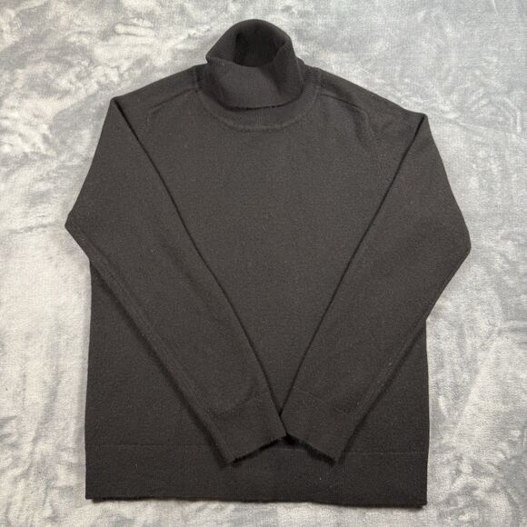 Quince Women's 100% Cashmere Turtleneck Pullover Sweater Black Size Medium - Picture 1 of 9
